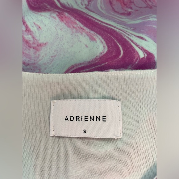 Adrienne Swirl Print V-Neck Balloon Sleeve Top , Size Small, Date Night Casual - Picture 5 of 6